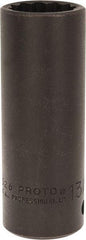 Proto - 1/2" Drive 13/16" Deep Impact Socket - 12 Points, 3-1/4" OAL - Benchmark Tooling