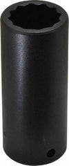 Proto - 1/2" Drive 1" Deep Impact Socket - 12 Points, 3-1/2" OAL - Benchmark Tooling