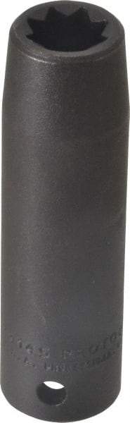 Proto - 1/2" Drive 7/16" Deep Impact Socket - 8 Points, 3-1/4" OAL - Benchmark Tooling
