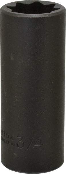 Proto - 1/2" Drive 3/4" Deep Impact Socket - 8 Points, 3-1/4" OAL - Benchmark Tooling