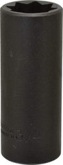 Proto - 1/2" Drive 3/4" Deep Impact Socket - 8 Points, 3-1/4" OAL - Benchmark Tooling