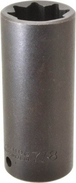 Proto - 1/2" Drive 7/8" Deep Impact Socket - 8 Points, 3-1/2" OAL - Benchmark Tooling