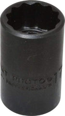 Proto - 1/2" Drive 17mm Standard Impact Socket - 12 Points, 1-1/2" OAL - Benchmark Tooling