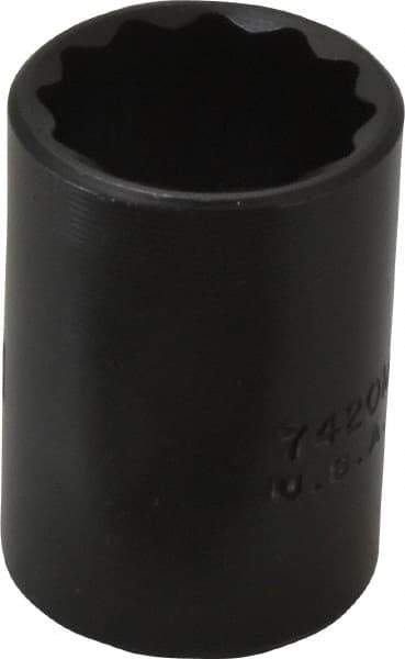 Proto - 1/2" Drive 20mm Standard Impact Socket - 12 Points, 1-1/2" OAL - Benchmark Tooling