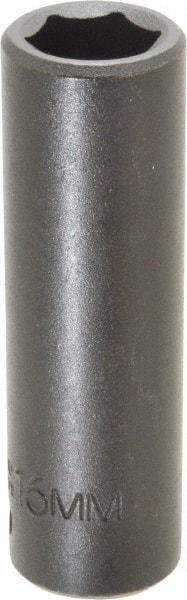 Proto - 1/2" Drive 16mm Deep Impact Socket - 6 Points, 3-1/4" OAL - Benchmark Tooling