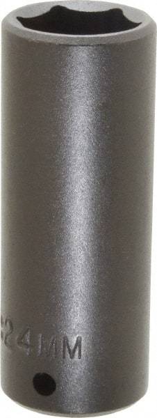 Proto - 1/2" Drive 24mm Deep Impact Socket - 6 Points, 3-1/2" OAL - Benchmark Tooling
