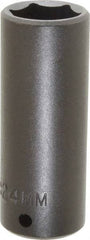 Proto - 1/2" Drive 24mm Deep Impact Socket - 6 Points, 3-1/2" OAL - Benchmark Tooling