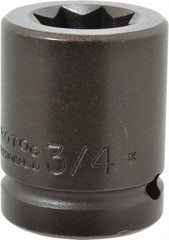 Proto - 3/4" Drive 3/4" Standard Impact Socket - 8 Points, 1-15/16" OAL - Benchmark Tooling