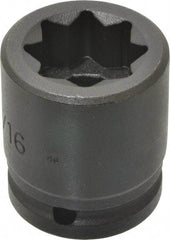 Proto - 3/4" Drive 15/16" Standard Impact Socket - 8 Points, 2-1/16" OAL - Benchmark Tooling