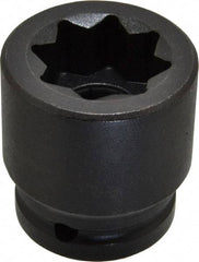Proto - 3/4" Drive 1" Standard Impact Socket - 8 Points, 2-1/8" OAL - Benchmark Tooling