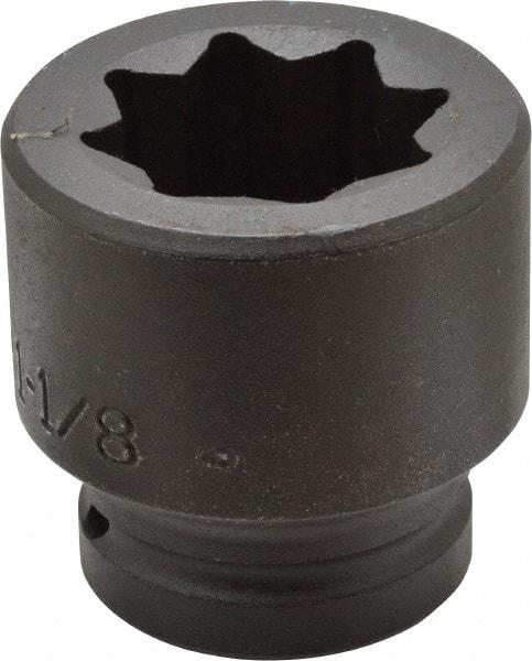 Proto - 3/4" Drive 1-1/8" Standard Impact Socket - 8 Points, 2-1/4" OAL - Benchmark Tooling