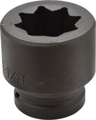 Proto - 3/4" Drive 1-1/8" Standard Impact Socket - 8 Points, 2-1/4" OAL - Benchmark Tooling