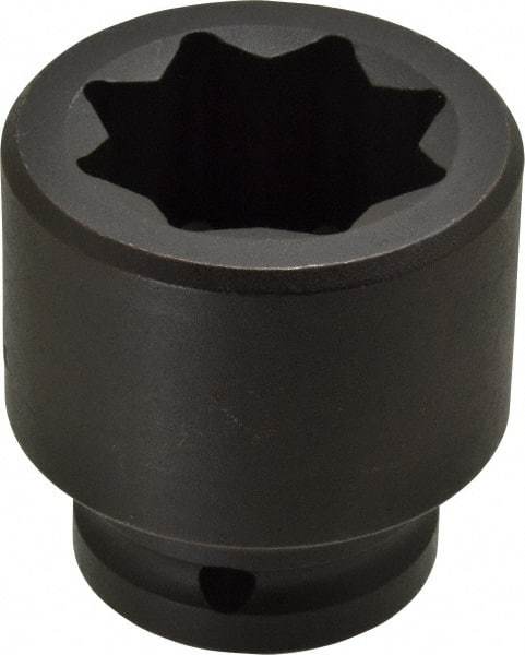 Proto - 3/4" Drive 1-1/4" Standard Impact Socket - 8 Points, 2-3/8" OAL - Benchmark Tooling