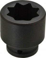 Proto - 3/4" Drive 1-1/4" Standard Impact Socket - 8 Points, 2-3/8" OAL - Benchmark Tooling