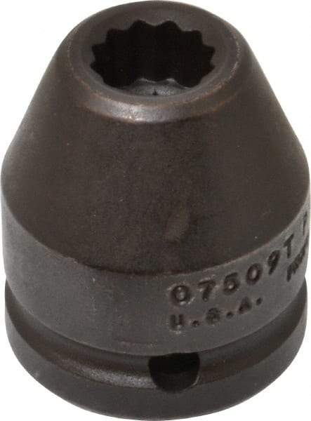 Proto - 3/4" Drive 9/16" Standard Impact Socket - 12 Points, 1-7/8" OAL - Benchmark Tooling