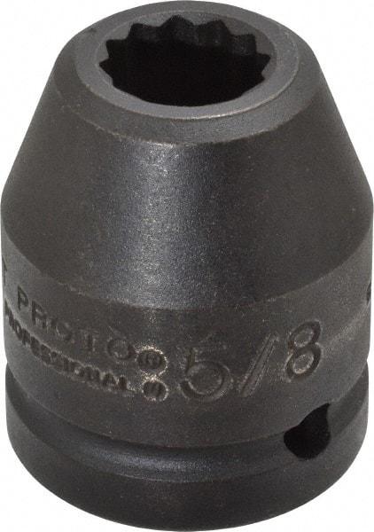 Proto - 3/4" Drive 5/8" Standard Impact Socket - 12 Points, 1-7/8" OAL - Benchmark Tooling
