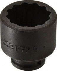 Proto - 3/4" Drive 1-7/8" Standard Impact Socket - 12 Points, 2-13/16" OAL - Benchmark Tooling