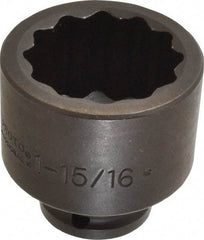 Proto - 3/4" Drive 1-15/16" Standard Impact Socket - 12 Points, 2-13/16" OAL - Benchmark Tooling
