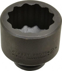 Proto - 3/4" Drive 2" Standard Impact Socket - 12 Points, 2-13/16" OAL - Benchmark Tooling