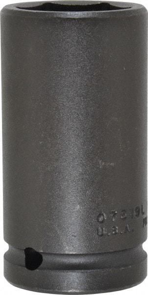 Proto - 3/4" Drive 1-3/16" Deep Impact Socket - 6 Points, 3-1/4" OAL - Benchmark Tooling