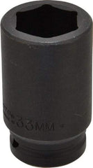 Proto - 3/4" Drive 33mm Deep Impact Socket - 6 Points, 3-1/4" OAL - Benchmark Tooling