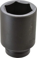 Proto - 1" Drive 2-1/4" Deep Impact Socket - 6 Points, 4-1/2" OAL - Benchmark Tooling