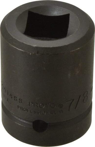 Proto - 1" Drive 7/8" Standard Impact Socket - 4 Points, 2-1/2" OAL - Benchmark Tooling