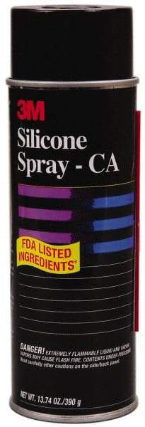 3M - 24 oz Aerosol Silicone Lubricant - Clear, 350°F Max - Benchmark Tooling