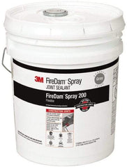 3M - 5 Gal Pail Gray Elastomer Joint Sealant - 110°F Max Operating Temp, 24 hr Full Cure Time, Series Spray 200 - Benchmark Tooling