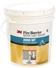 3M - 4.5 Gal Pail Gray RTV Silicone Joint Sealant - 14 to 230°F Operating Temp, Series 3000WT - Benchmark Tooling