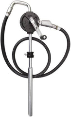 PRO-LUBE - Oil Lubrication 10 Gal/min Flow Cast Iron Rotary Hand Pump - For 15 to 55 Gal Container, Use with Diesel Fuel, Kerosene & Petroleum-Based Fluids, Do Not Use with Water-Based Media - Benchmark Tooling