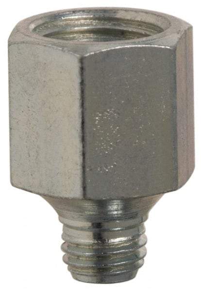 PRO-LUBE - Straight Head Angle, 1/4-28 NPT Steel Grease Fitting Adapter - 1/2" Hex - Benchmark Tooling