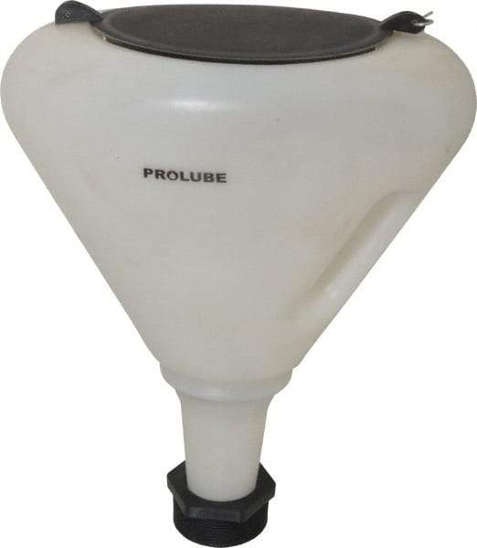 PRO-LUBE - 9-1/2" Diam, Spill Proof Funnel - Benchmark Tooling