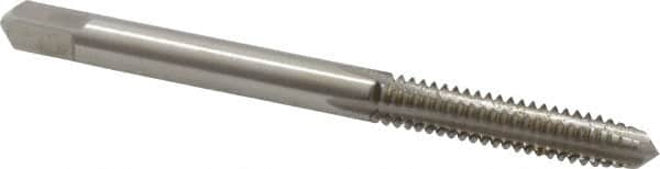Hertel - #10-24 UNC 4 Flute Bright Finish High Speed Steel Straight Flute Standard Hand Tap - Plug, Right Hand Thread, 2-3/8" OAL, 7/8" Thread Length, H5 Limit, Oversize - Exact Industrial Supply