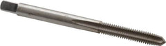 Hertel - #10-32 UNF 4 Flute Bright Finish High Speed Steel Straight Flute Standard Hand Tap - Plug, Right Hand Thread, 2-3/8" OAL, 7/8" Thread Length, H4 Limit - Exact Industrial Supply