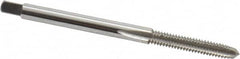 Hertel - #5-40 UNC 3 Flute Bright Finish High Speed Steel Straight Flute Standard Hand Tap - Plug, Right Hand Thread, 1-15/16" OAL, 5/8" Thread Length, H6 Limit - Exact Industrial Supply