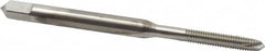 Hertel - #3-56 UNF, 2 Flute, Bright Finish, High Speed Steel Spiral Point Tap - Plug Chamfer, Right Hand Thread, 1-13/16" OAL, 1/2" Thread Length - Exact Industrial Supply