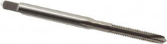 Hertel - #4-48 UNF, 2 Flute, Bright Finish, High Speed Steel Spiral Point Tap - Plug Chamfer, Right Hand Thread, 1-7/8" OAL, 9/16" Thread Length - Exact Industrial Supply