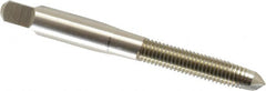 Hertel - 5/16-24 UNF, 2 Flute, Bright Finish, High Speed Steel Spiral Point Tap - Plug Chamfer, Right Hand Thread, 2-23/32" OAL, 1-1/8" Thread Length - Exact Industrial Supply