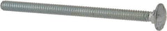 Value Collection - #10-24 UNC 3" Length Under Head, Standard Square Neck, Carriage Bolt - Grade 2 Steel, Zinc-Plated Finish - Benchmark Tooling