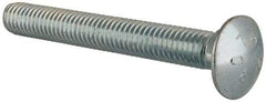 Value Collection - 7/16-14 UNC 3-1/2" Length Under Head, Standard Square Neck, Carriage Bolt - Grade 2 Steel, Zinc-Plated Finish - Benchmark Tooling