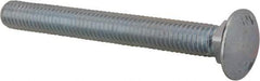 Value Collection - 7/16-14 UNC 4" Length Under Head, Standard Square Neck, Carriage Bolt - Grade 2 Steel, Zinc-Plated Finish - Benchmark Tooling