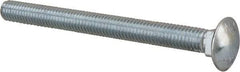 Value Collection - 7/16-14 UNC 5" Length Under Head, Standard Square Neck, Carriage Bolt - Grade 2 Steel, Zinc-Plated Finish - Benchmark Tooling