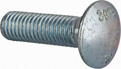 Value Collection - 1/2-13 UNC 1-3/4" Length Under Head, Standard Square Neck, Carriage Bolt - Grade 2 Steel, Zinc-Plated Finish - Benchmark Tooling