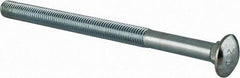 Value Collection - 5/8-11 UNC 9" Length Under Head, Standard Square Neck, Carriage Bolt - Grade 2 Steel, Zinc-Plated Finish - Benchmark Tooling