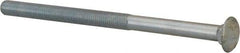 Value Collection - 5/8-11 UNC 10" Length Under Head, Standard Square Neck, Carriage Bolt - Grade 2 Steel, Zinc-Plated Finish - Benchmark Tooling