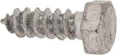 Value Collection - 5/16" Screw, 1" Length Under Head, Steel, Hex Head Lag Screw - Hot Dipped Galvanized, Grade 2 - Benchmark Tooling