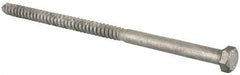 Value Collection - 1/2" Screw, 10" Length Under Head, Steel, Hex Head Lag Screw - Hot Dipped Galvanized, Grade 2 - Benchmark Tooling