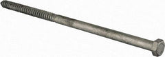 Value Collection - 5/8" Screw, 14" Length Under Head, Steel, Hex Head Lag Screw - Hot Dipped Galvanized, Grade 2 - Benchmark Tooling
