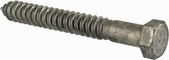Value Collection - 3/4" Screw, 6" Length Under Head, Steel, Hex Head Lag Screw - Hot Dipped Galvanized, Grade 2 - Benchmark Tooling